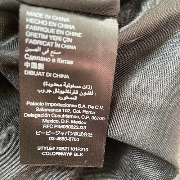 BEBE Black & White Deep V Mesh Insert Dress Small - Picture 12 of 14